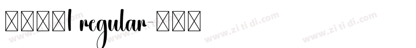 汉真广标1 regular字体转换